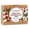 KYLIEFIT Arabica Coffee Exfoliating Soap Bar, Deep Cleaning, Moisturizing, Smooth, With Goat's Milk, Coconut Oil, Shea Butter