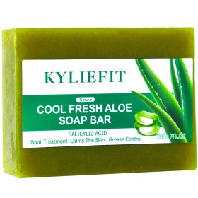 Aloe Brightening Soap Bar, Reduce Dark Spots, Sun Spots, Acne, Oil Control, Clean Stains, Exfoliation, For Face and Body (Smell: pack of 1)