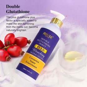 AILKE Double Glutathione Brightening Cosmetics Skin Care Set, Clean Skin, Even Toning, Support for Customized Logo (Color: Body Lotion)