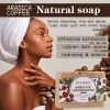 KYLIEFIT Arabica Coffee Exfoliating Soap Bar, Deep Cleaning, Moisturizing, Smooth, With Goat's Milk, Coconut Oil, Shea Butter